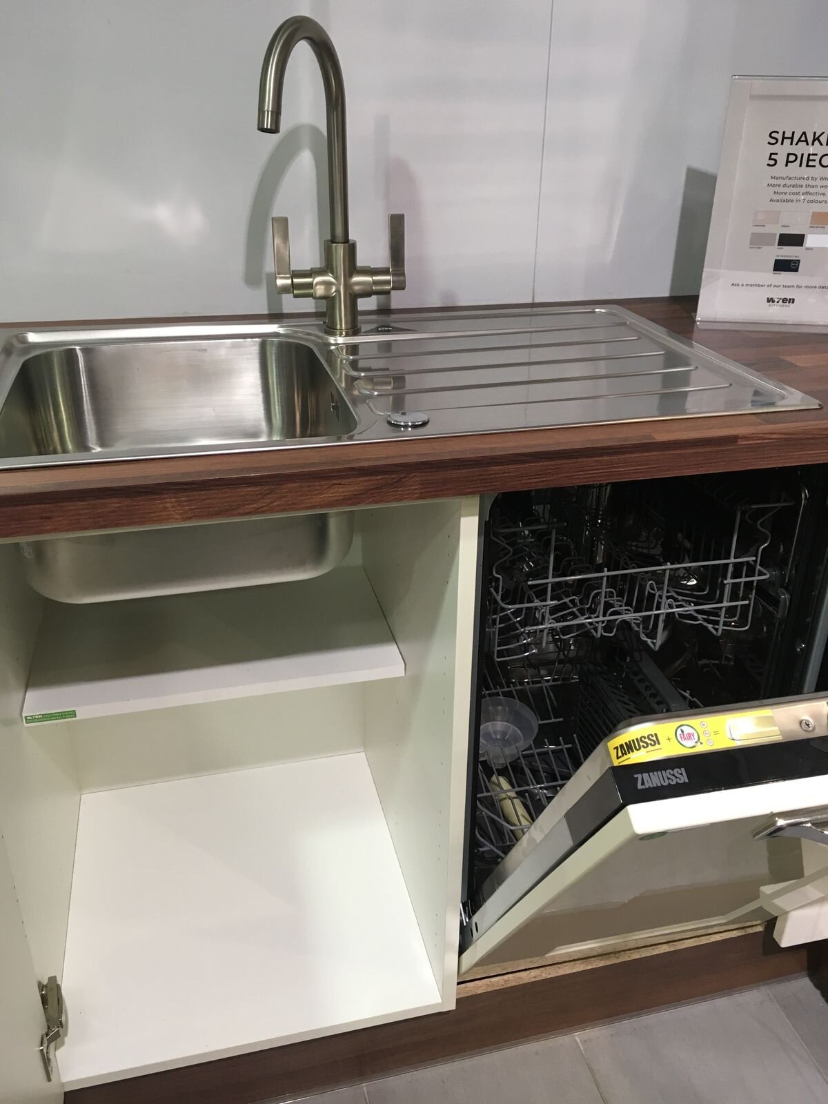 Built-in dishwasher inspection