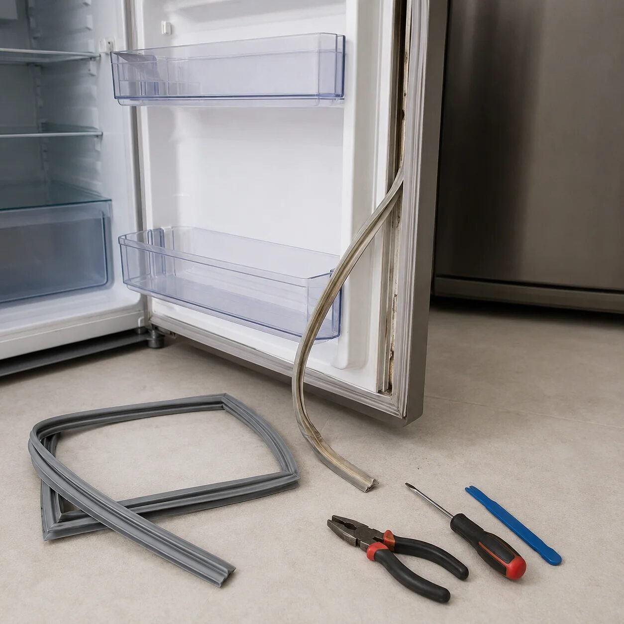 Door gasket replacement